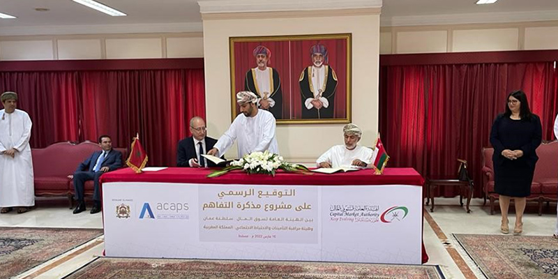 L'ACAPS conclut un MoU avec l'Autorité omanaise du marché des capitaux