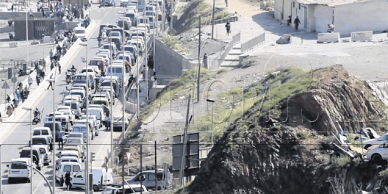 Sebta: Interminables files d&#039;attente à la frontière!