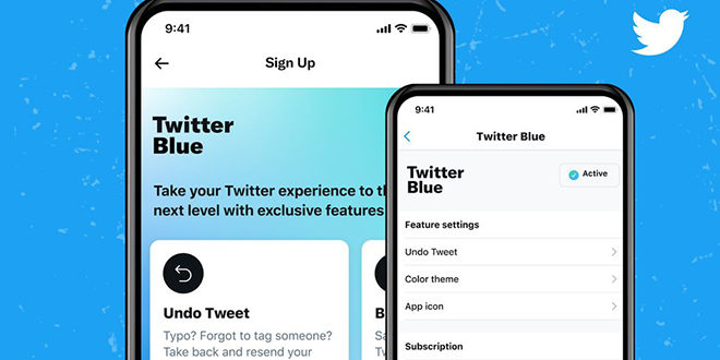 Twitter lance son offre payante "Twitter Blue"